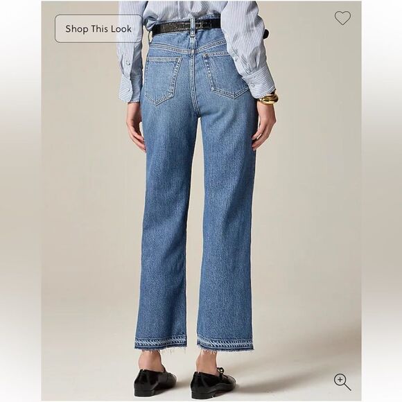 J Crew High Rise ‘96 Kickout Jean Classic Blue Denim Jeans sz28- NWT - Picture 2 of 12